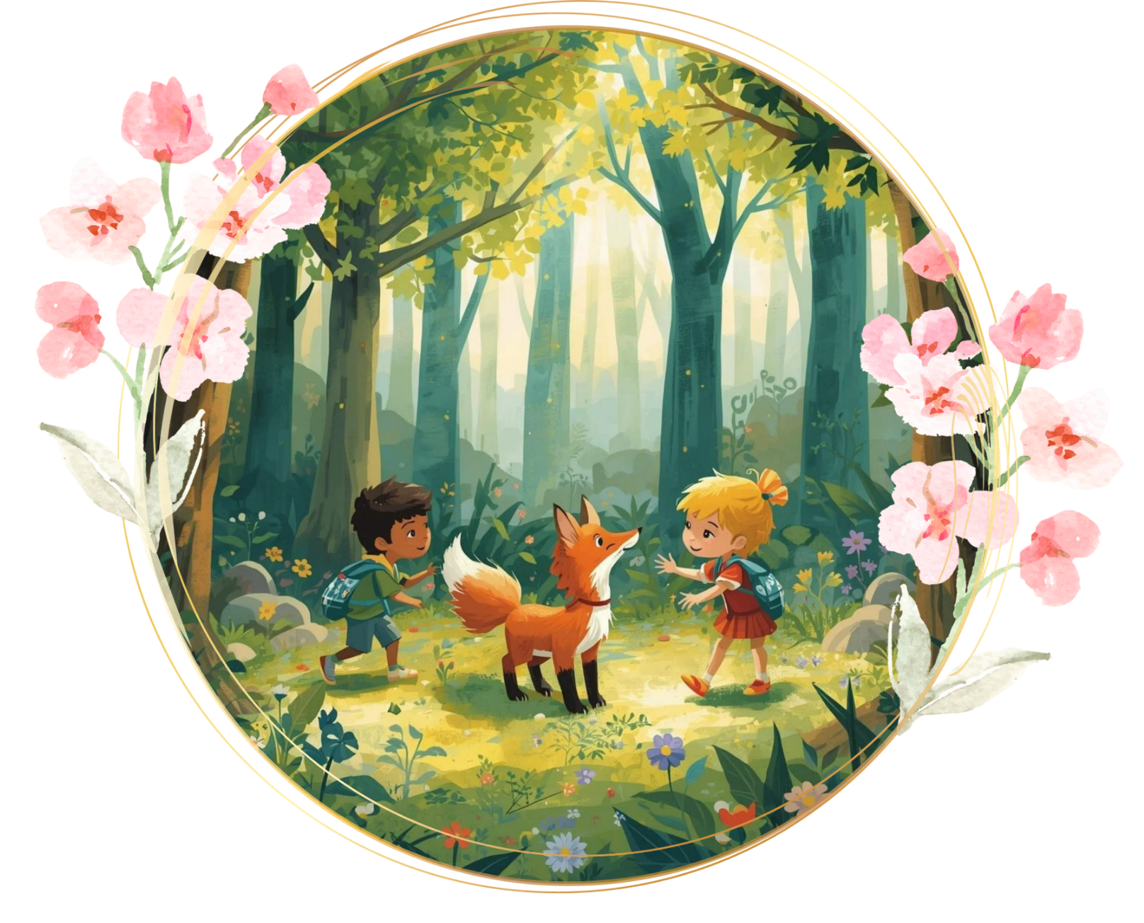 Růžový Jednoduchý Děti Dětské Logo (1)